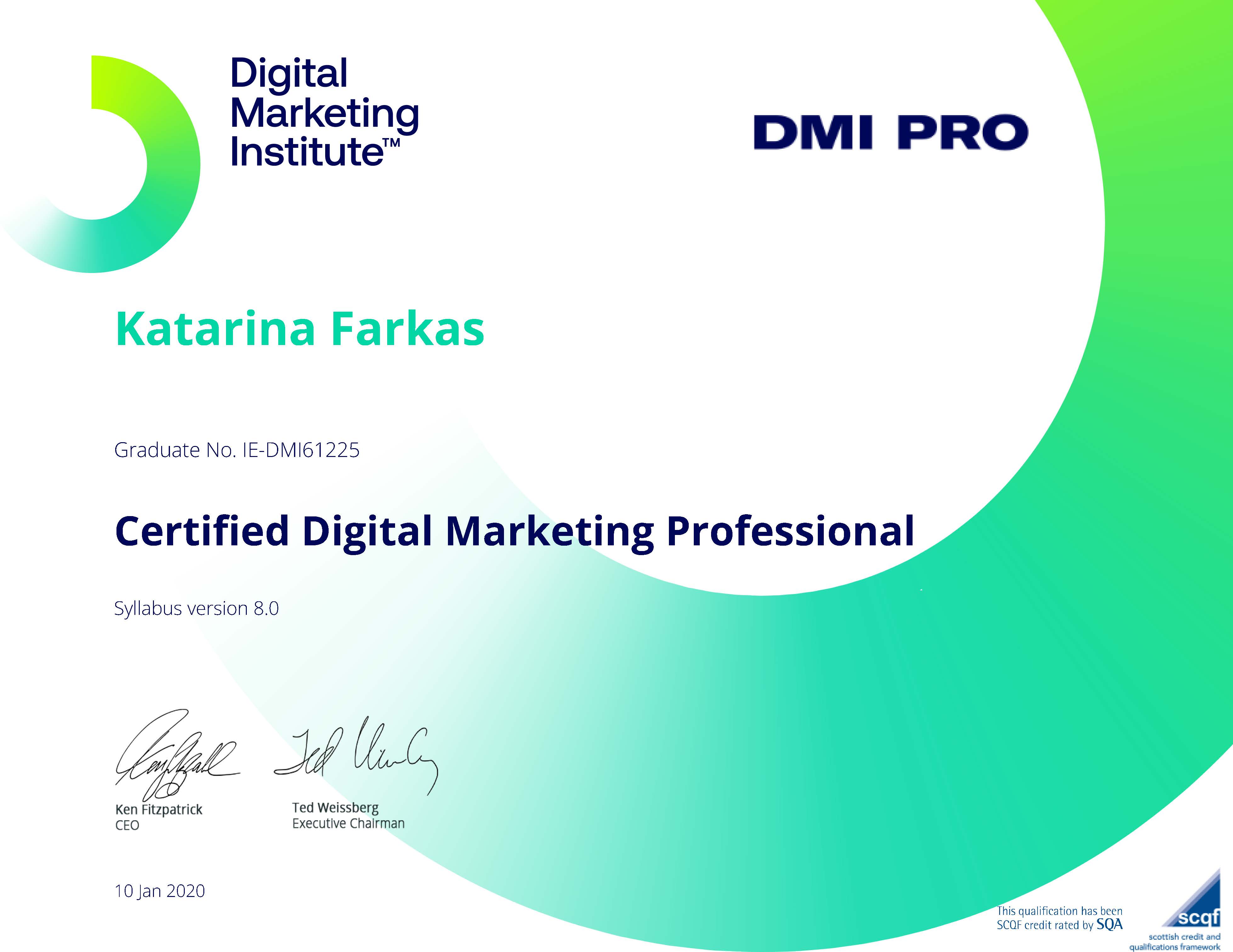 Digital Marketing Professional certificate